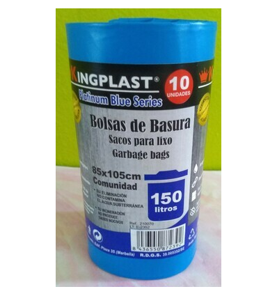 BOLSA 54 * 60 AUTOCIERRE 15 U. AZUL