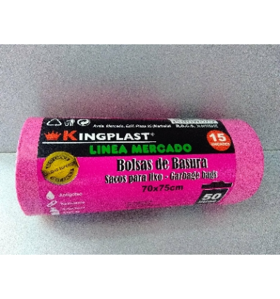 BOLSA 54 * 60 AUTOCIERRE 15 U. FUCSIA