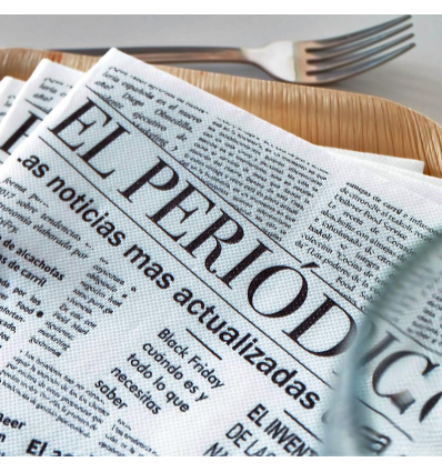 SERVILLETA 40 * 40 PUNTA-PUNTA 24 PAQ.*50 U. NEWS