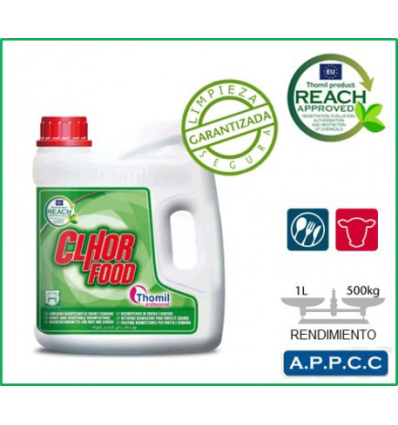 CLHOR FOOD LIMP. DESINF. DE FRUTAS Y VERDURAS 4 LT