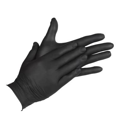 GUANTE NITRILO NEGRO CIERZO T/ M 100 U.