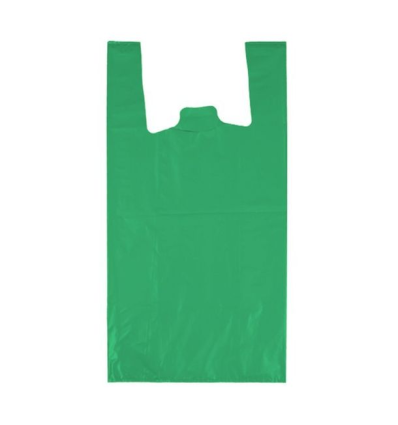 BOLSA ASA COMPOSTABLE VERDE 35*50 G.80 90U.