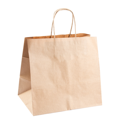 BOLSAS SOS CATERING CON ASA KRAFT NATURAL 250 U.