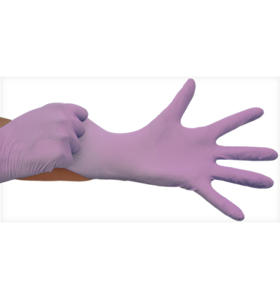 GUANTE NITRILO SENSITIVE ROSA T.P