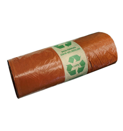 BOLSA 52 * 58 MARRON ROLLO 25 UNDS.