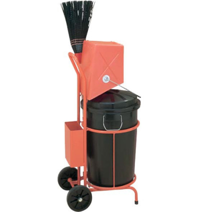CARRO BARRENDERO CON CUBO DE 95 L + RECOGEDOR