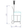 CARRO BARRENDERO CON CUBO DE 95 L + RECOGEDOR