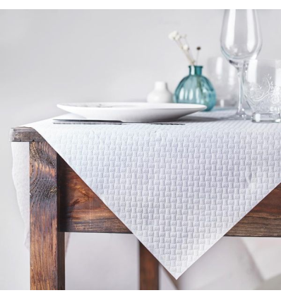 MANTEL 100 * 100 40 GR. BLANCO 500 UNDS.