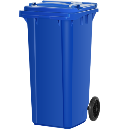 CONTENEDOR SIN PEDAL AZUL COMBO 120 LTS.