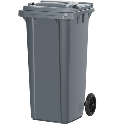 CONTENEDOR SIN PEDAL GRIS COMBO 120 LTS.