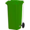 CONTENEDOR CON PEDAL VERDE COMBO 120 LTS.