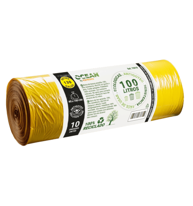 BOLSA 85 * 105 AMARILLA GALGA 130 ROLLO 10 UND.