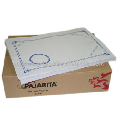 MANTEL 35 * 50 BLANCO CAJA DE 1000 UNDS.