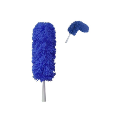 PLUMERO MICROFIBRA AZUL FLEXIBLE C/ROSCA